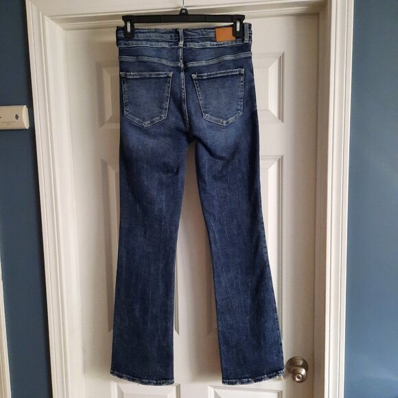 BKE Jeans Womens 28 High Rise Bootcut Parker Distressed Denim Cowgirl Western - Picture 2 of 13